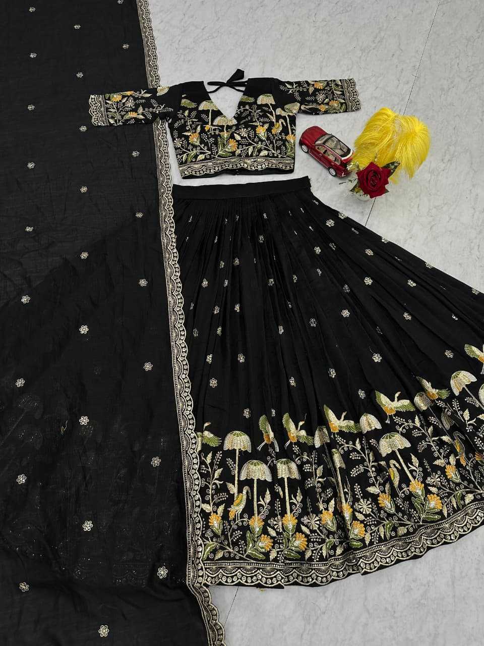 Vichitra Silk Lehenga