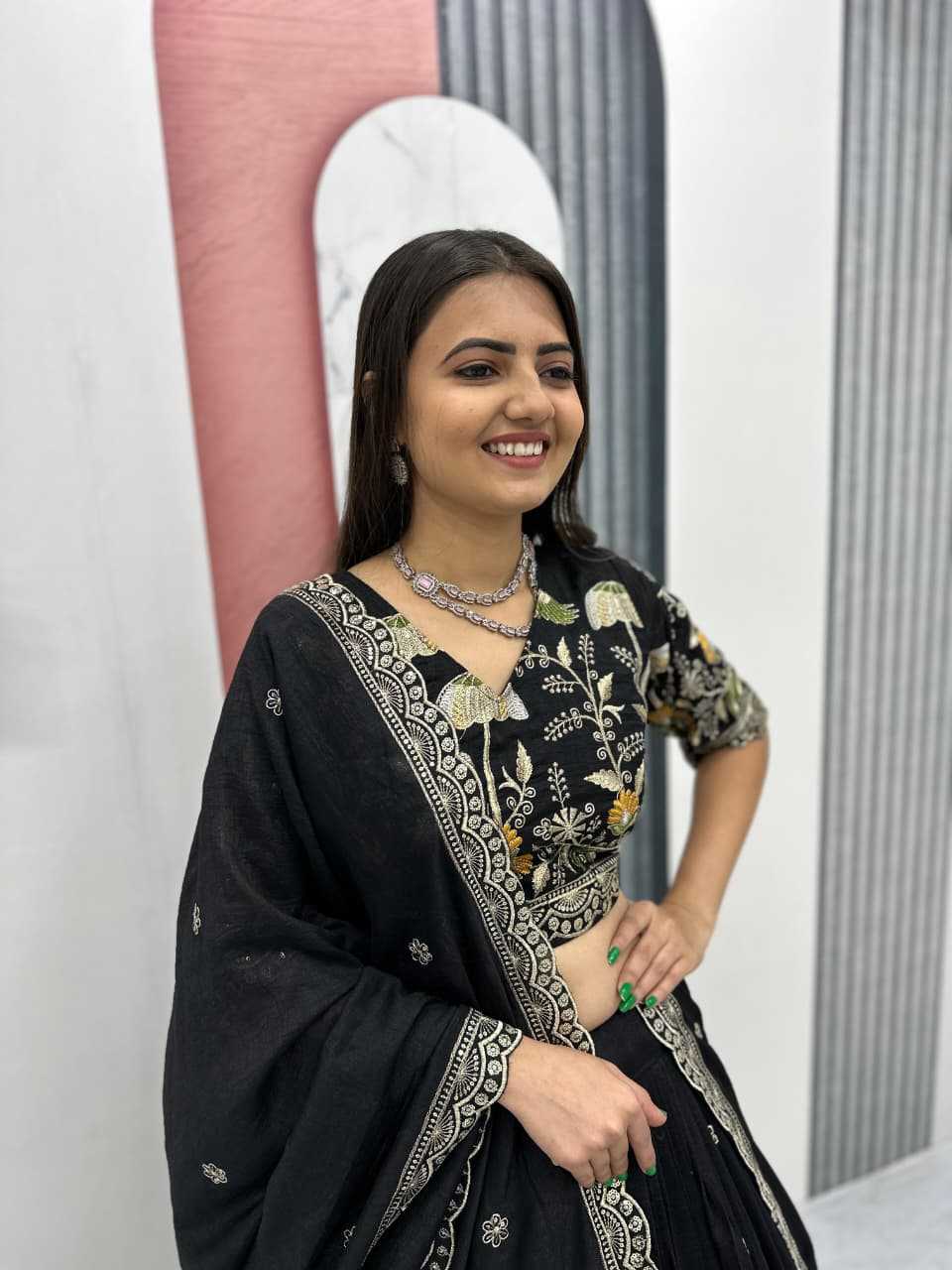 Vichitra Silk Lehenga