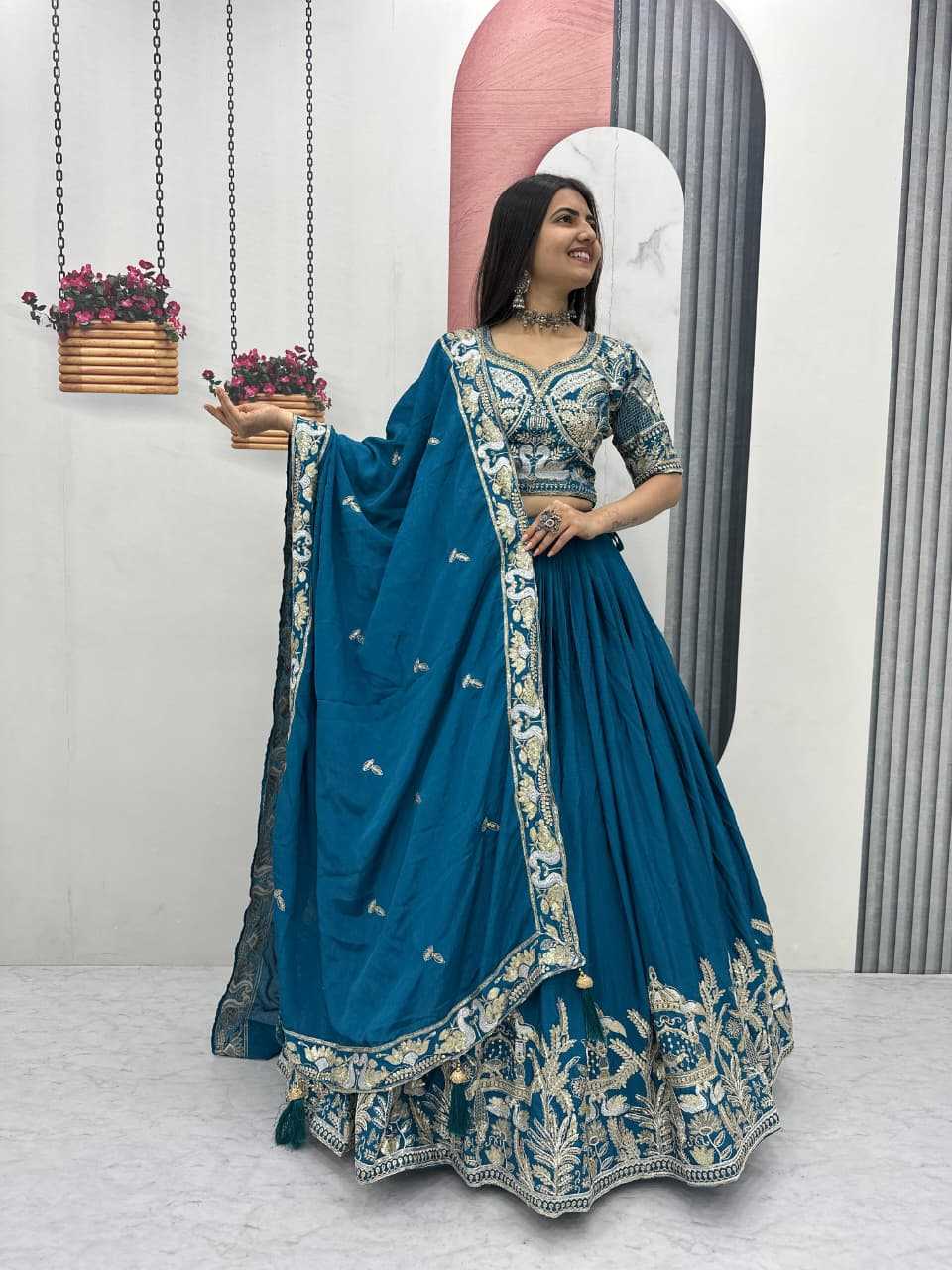 Chinon Embroidered Lehenga