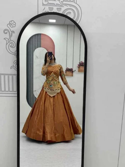 Satin Silk Traditional Lehenga