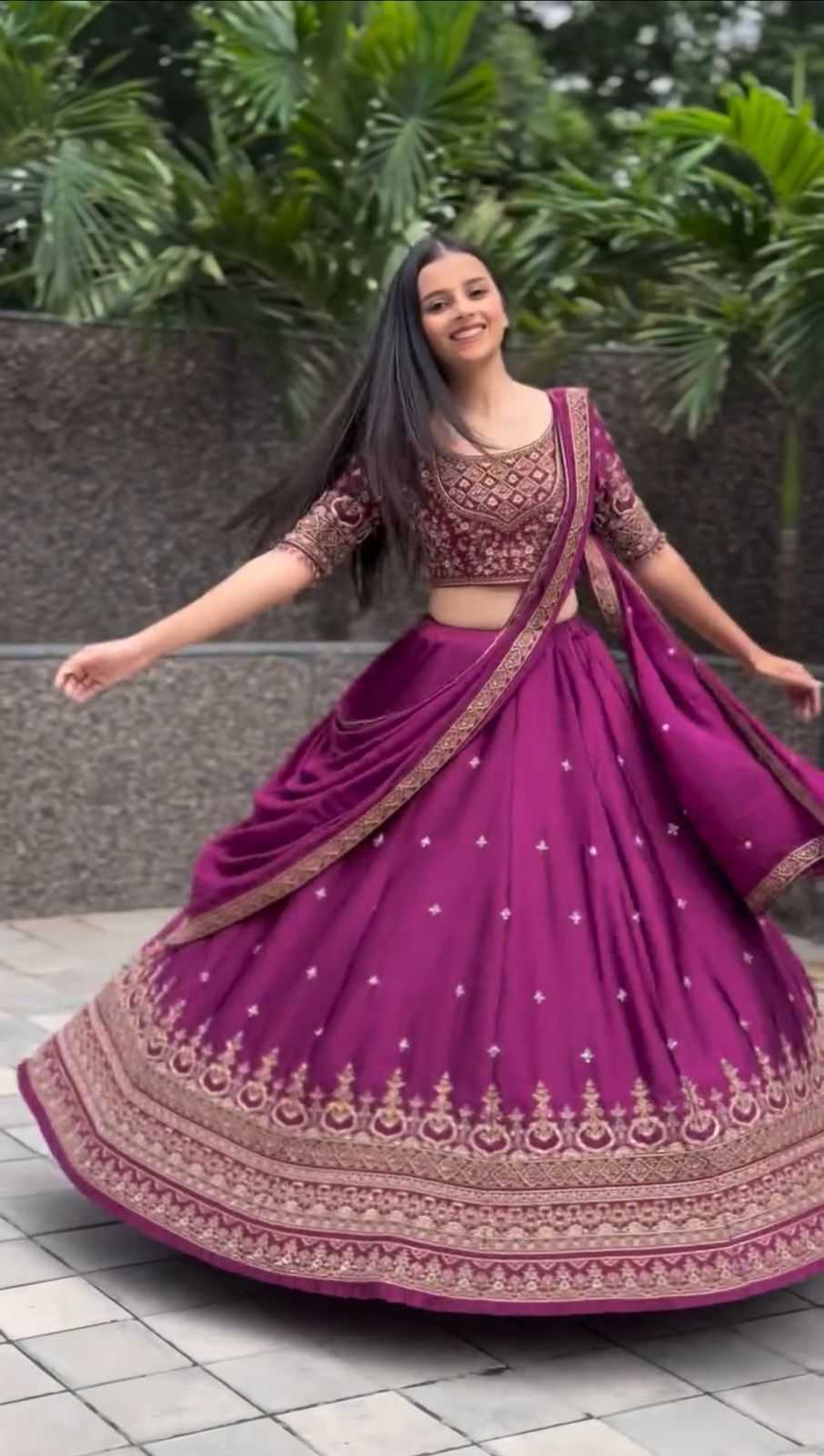 Chinon Embroidered Lehenga