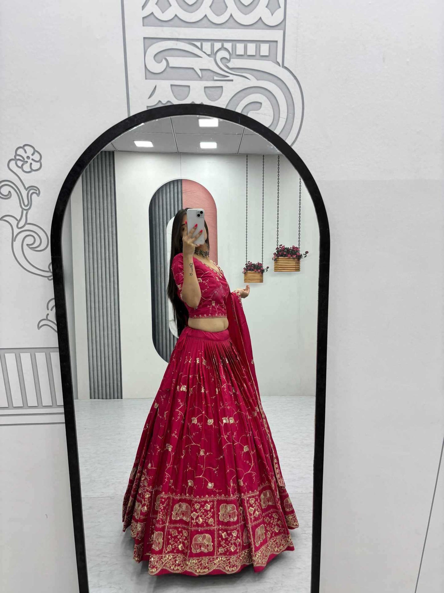 Crepe Silk Lehenga
