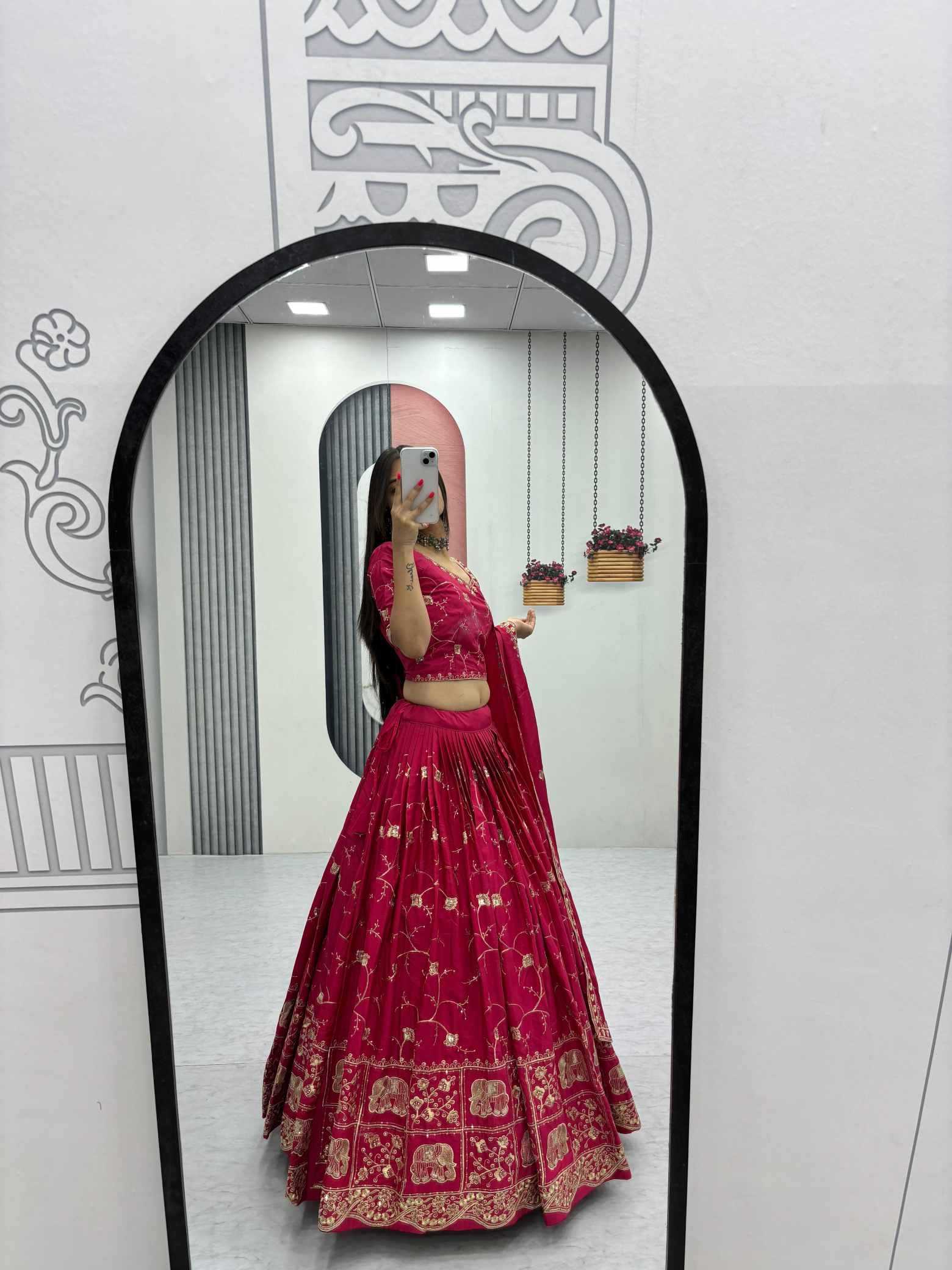 Crepe Silk Lehenga