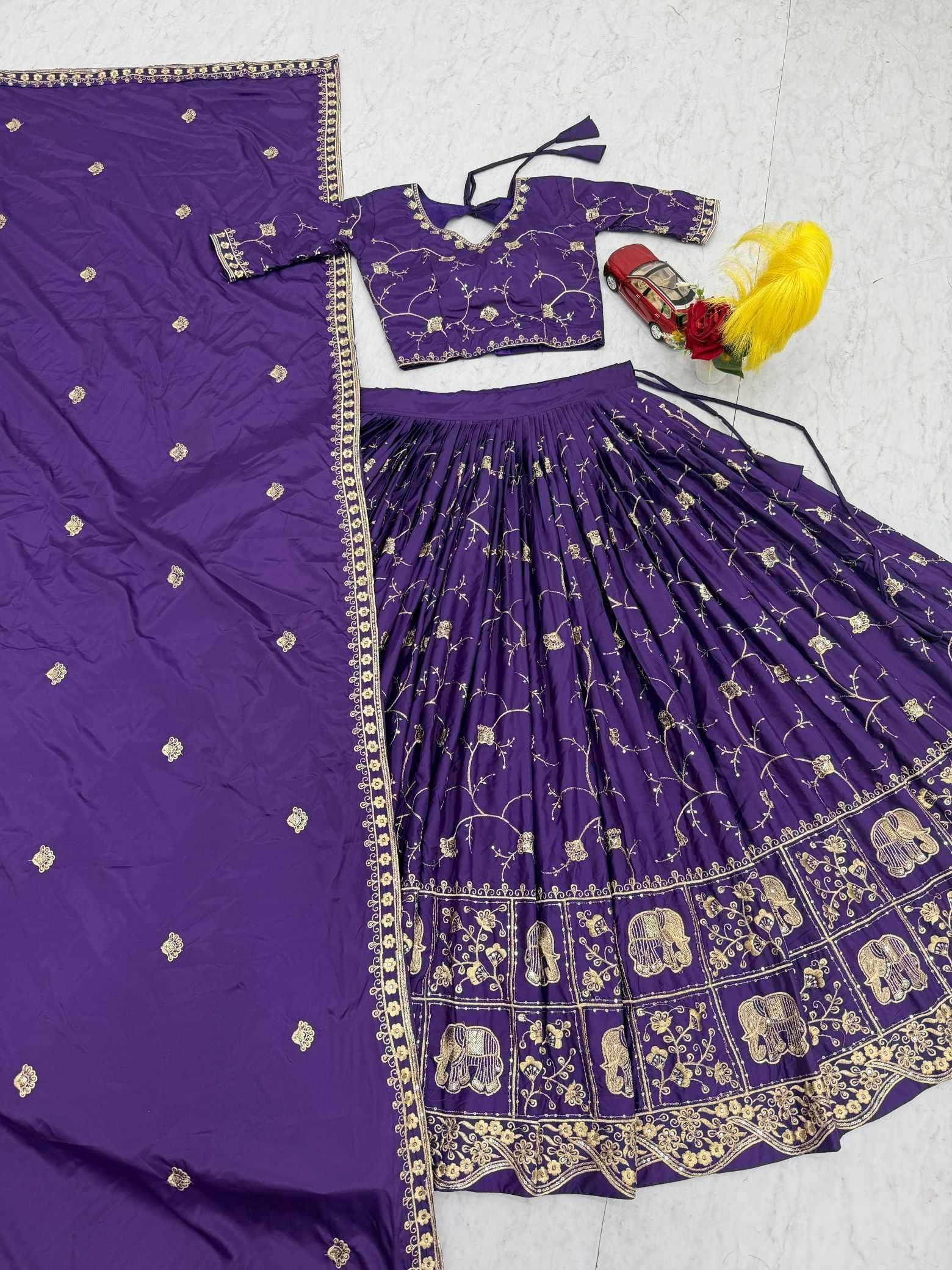 Crepe Silk Lehenga