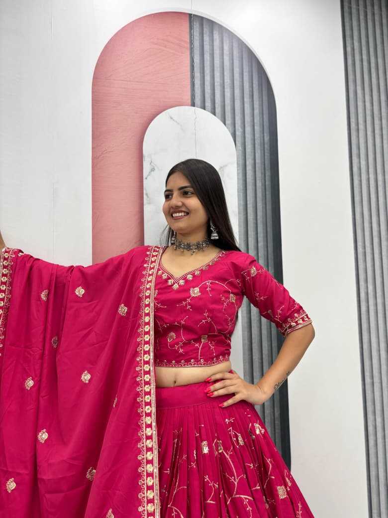 Crepe Silk Traditional Lehenga