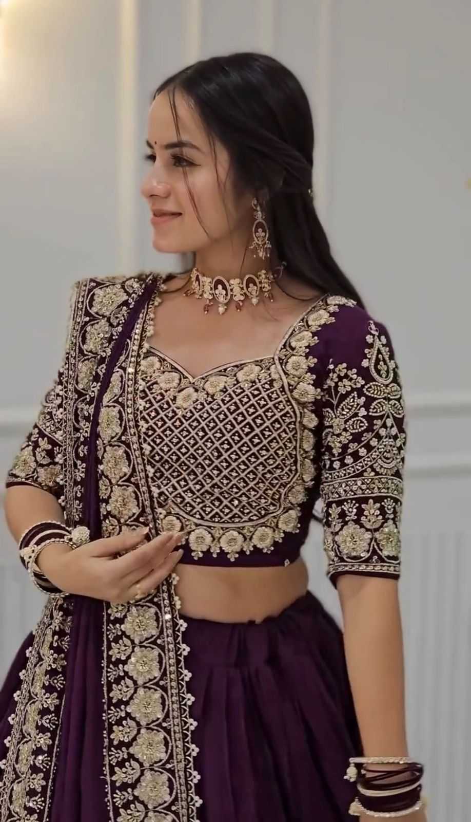 Chinon Embroidered Lehenga