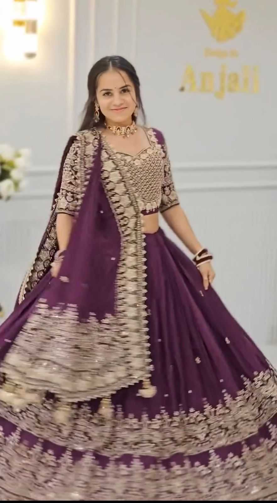 Chinon Embroidered Lehenga