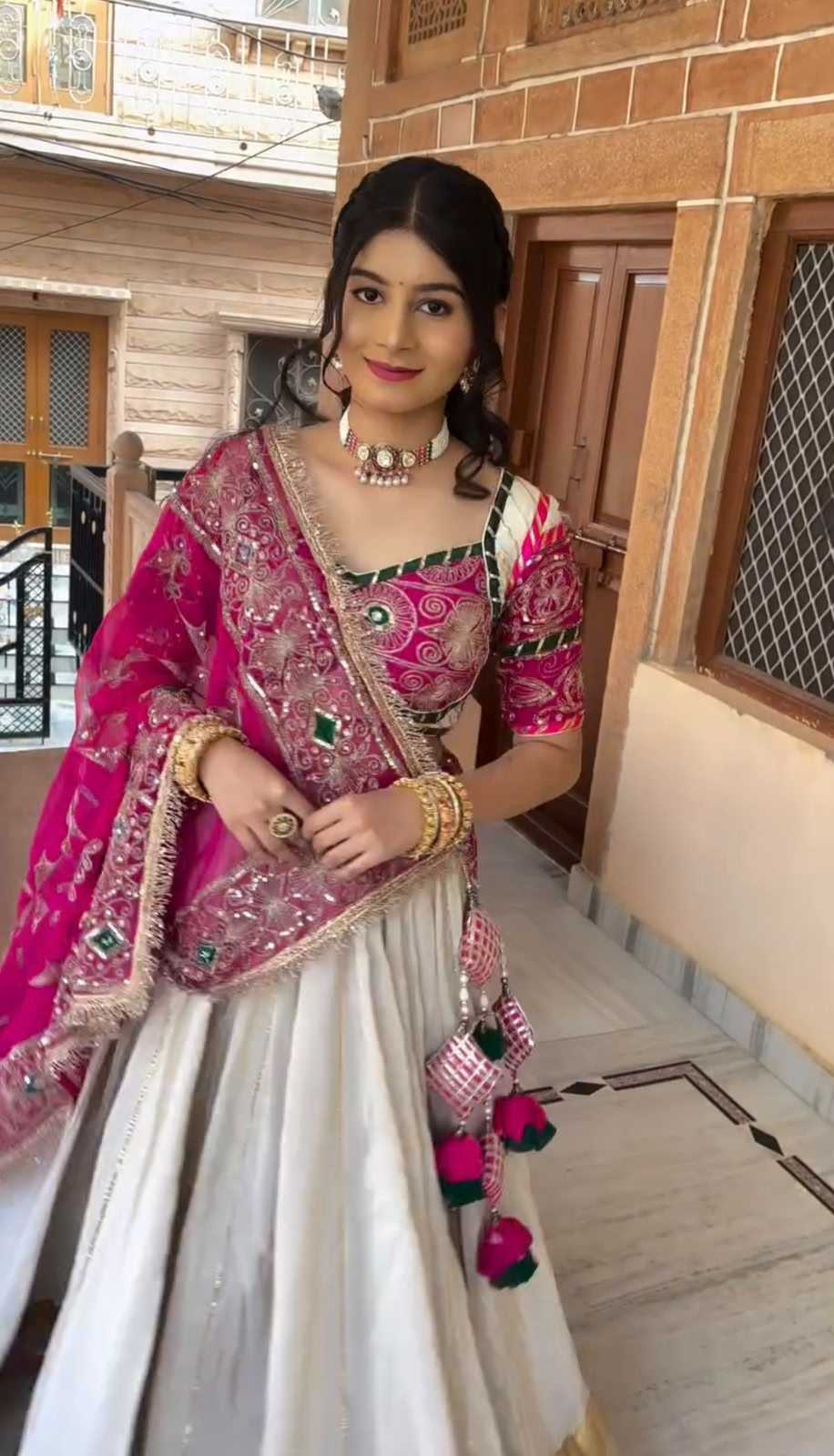 Heavy Roman Silk Lehenga