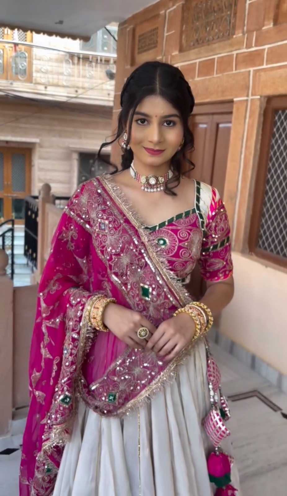 Heavy Roman Silk Lehenga