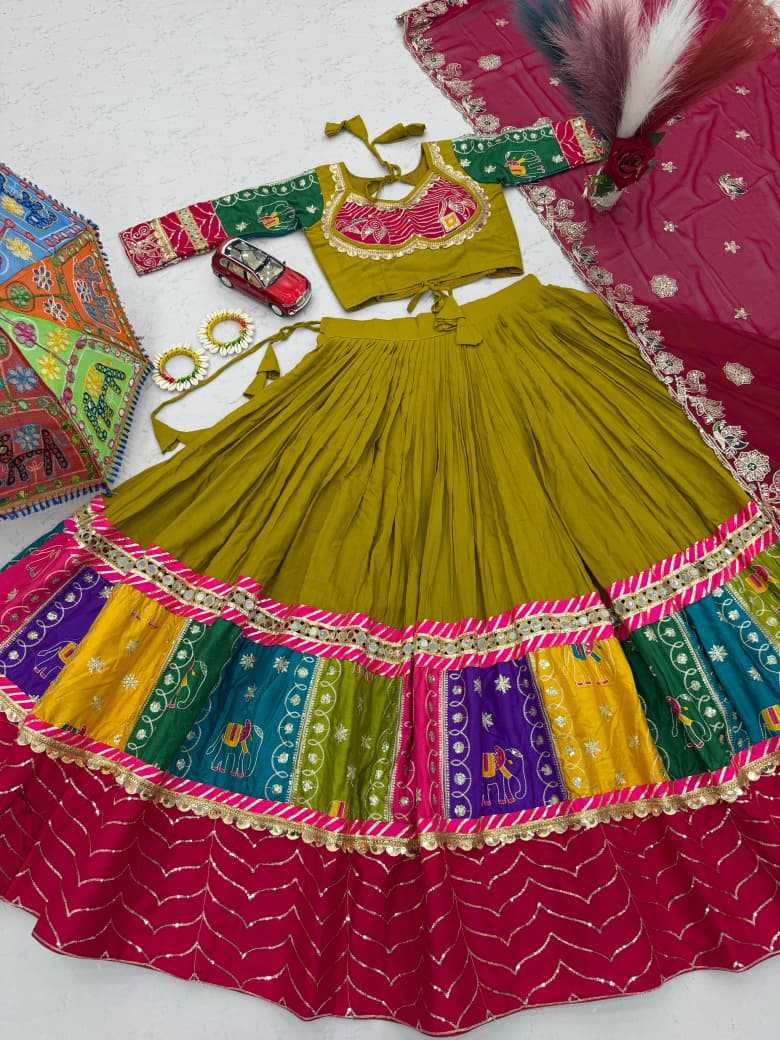 Pure Cotton Embroidered Lehenga