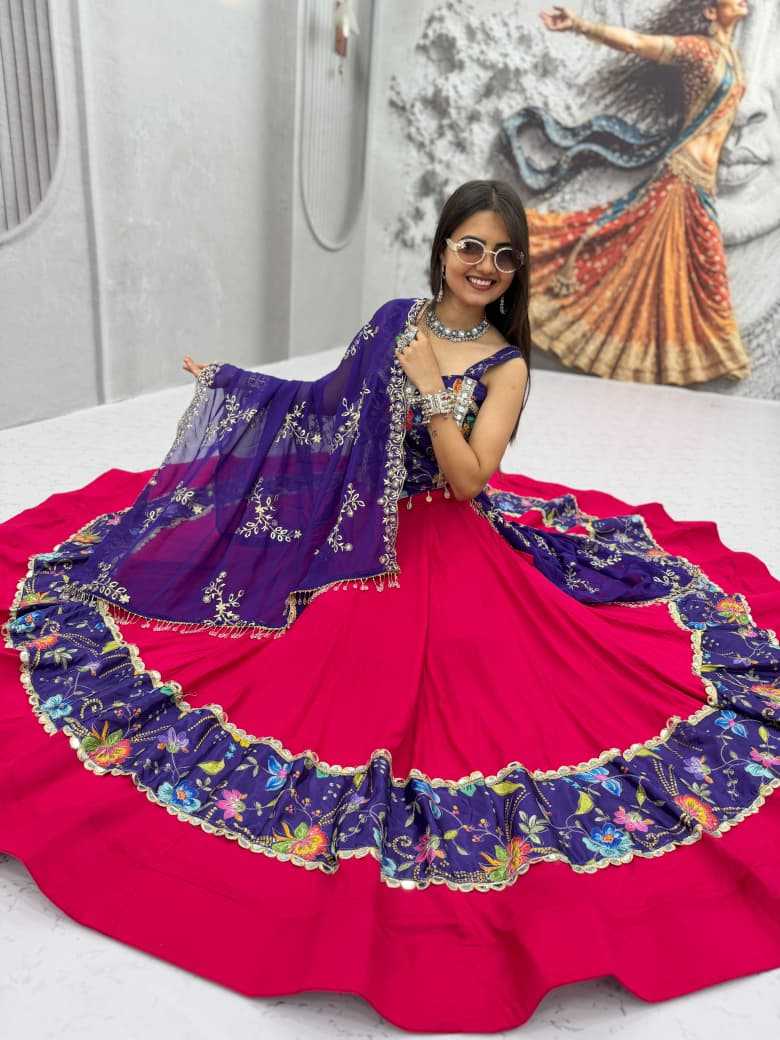 Silk Printed Lehenga