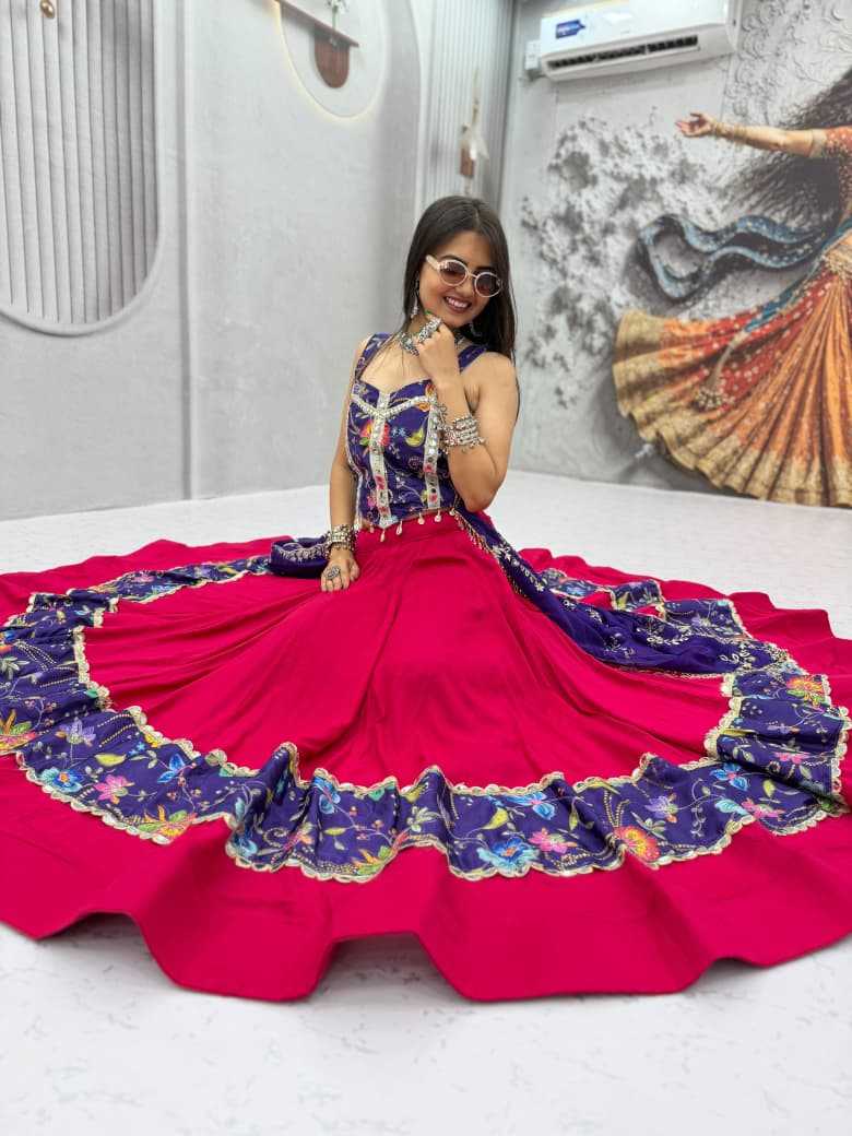 Silk Printed Lehenga