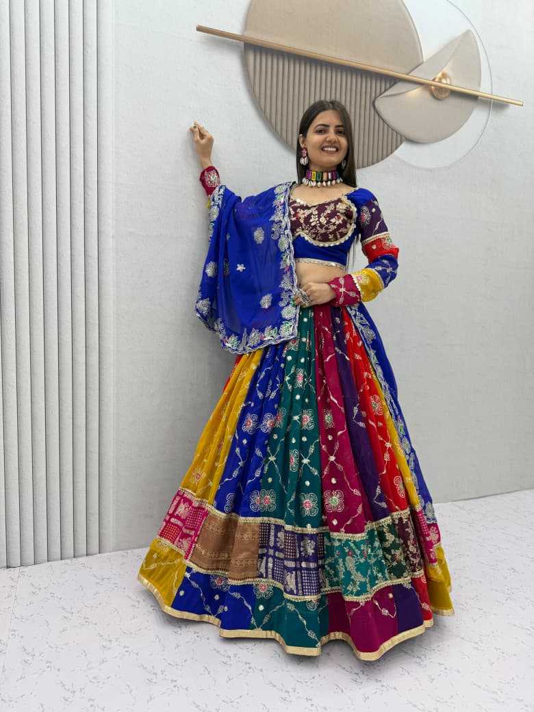 Faux Georgette Embroidered Lehenga