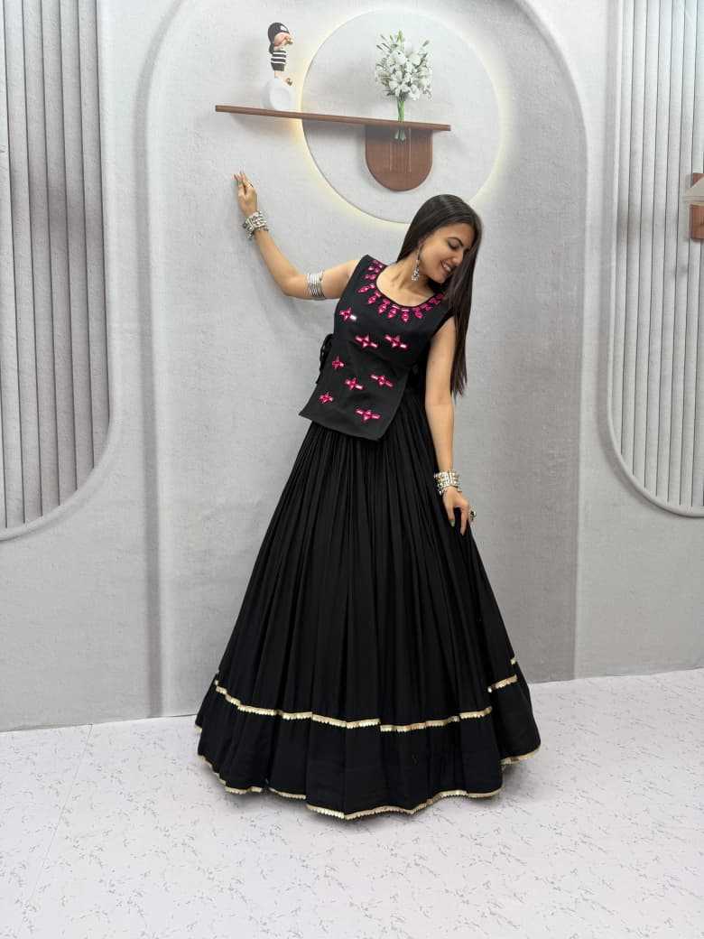 Cotton Traditional Lehenga in Mustard
