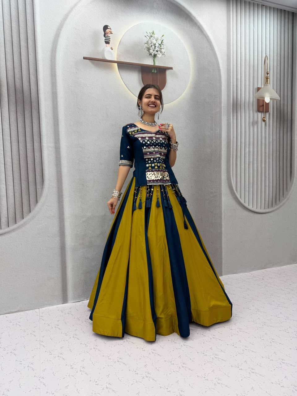 Pure Cotton Traditional Lehenga in Red