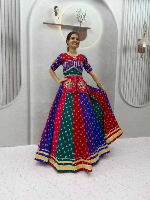 Reyon Cotton Designer Lehenga 346