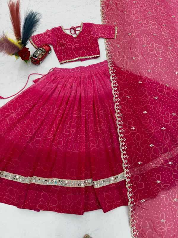 Georgette Traditional Lehenga in Blue