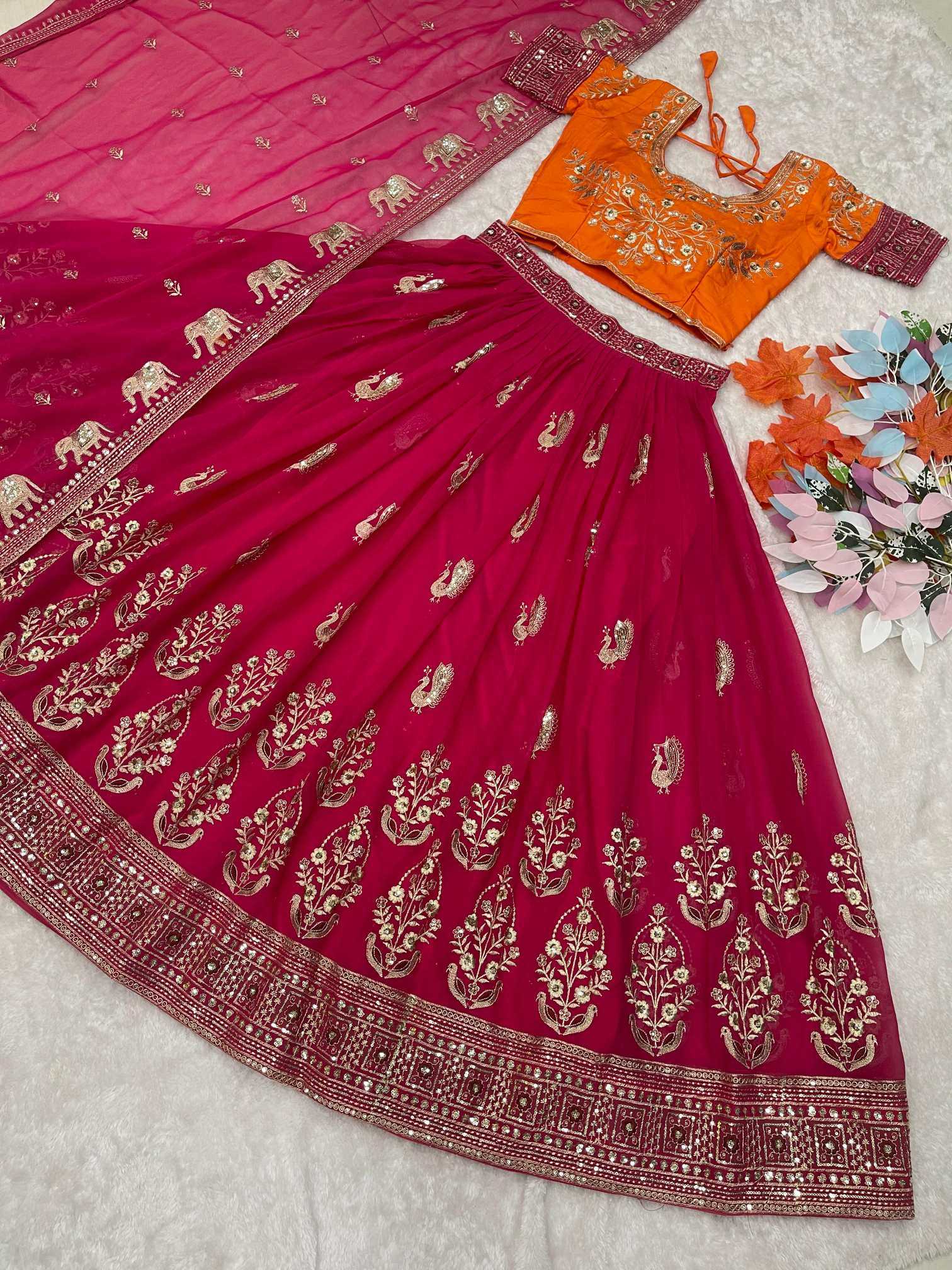 Faux Georgette Designer Lehenga
