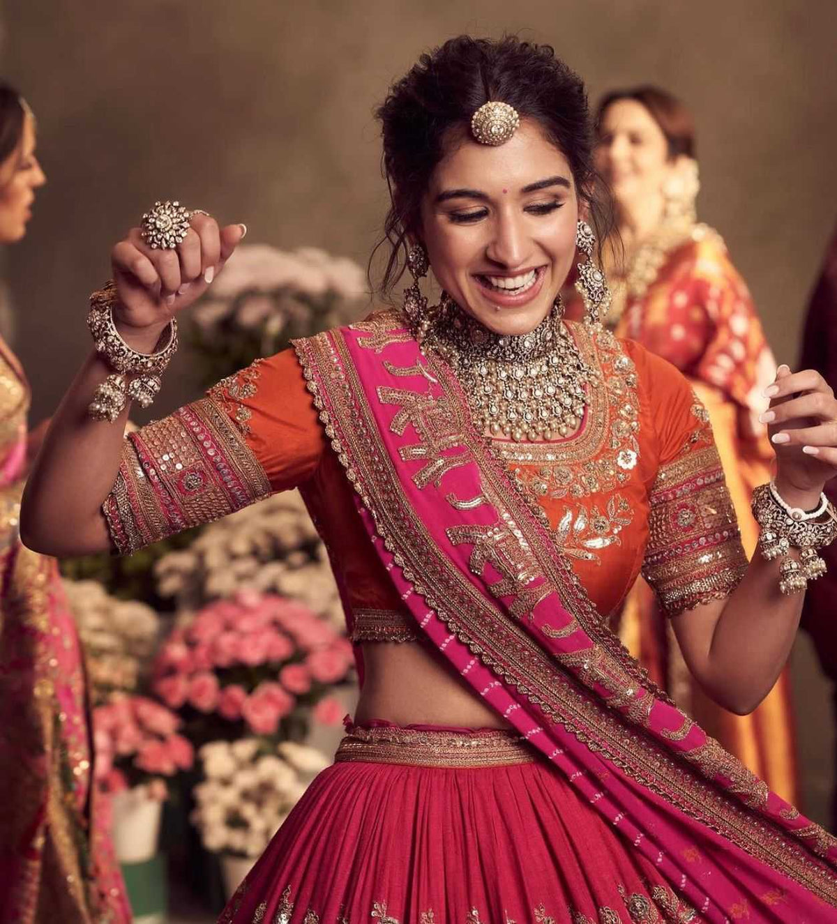 Faux Georgette Embroidered Lehenga 008