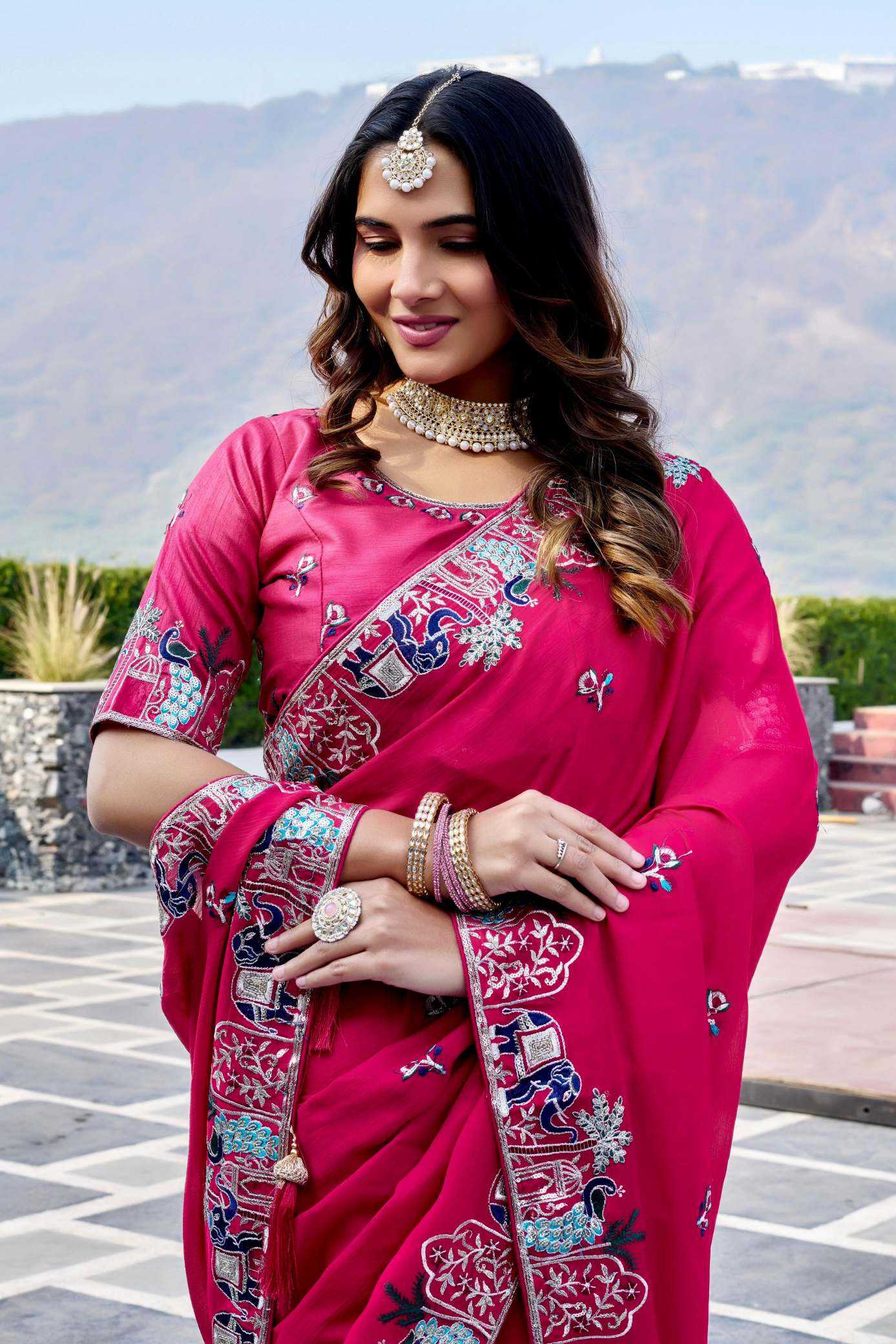 Chiffon Sequence Saree