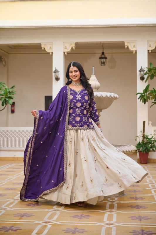 Chinon Embroidered Lehenga