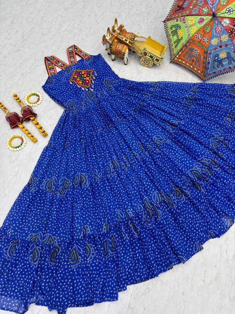 Georgette Printed Gown