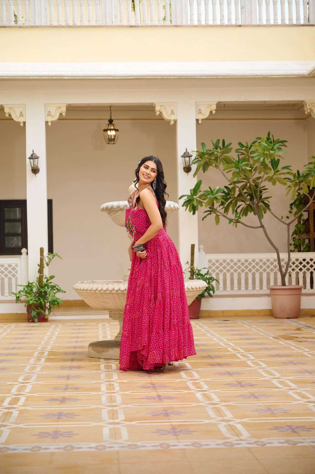 Georgette Printed Gown