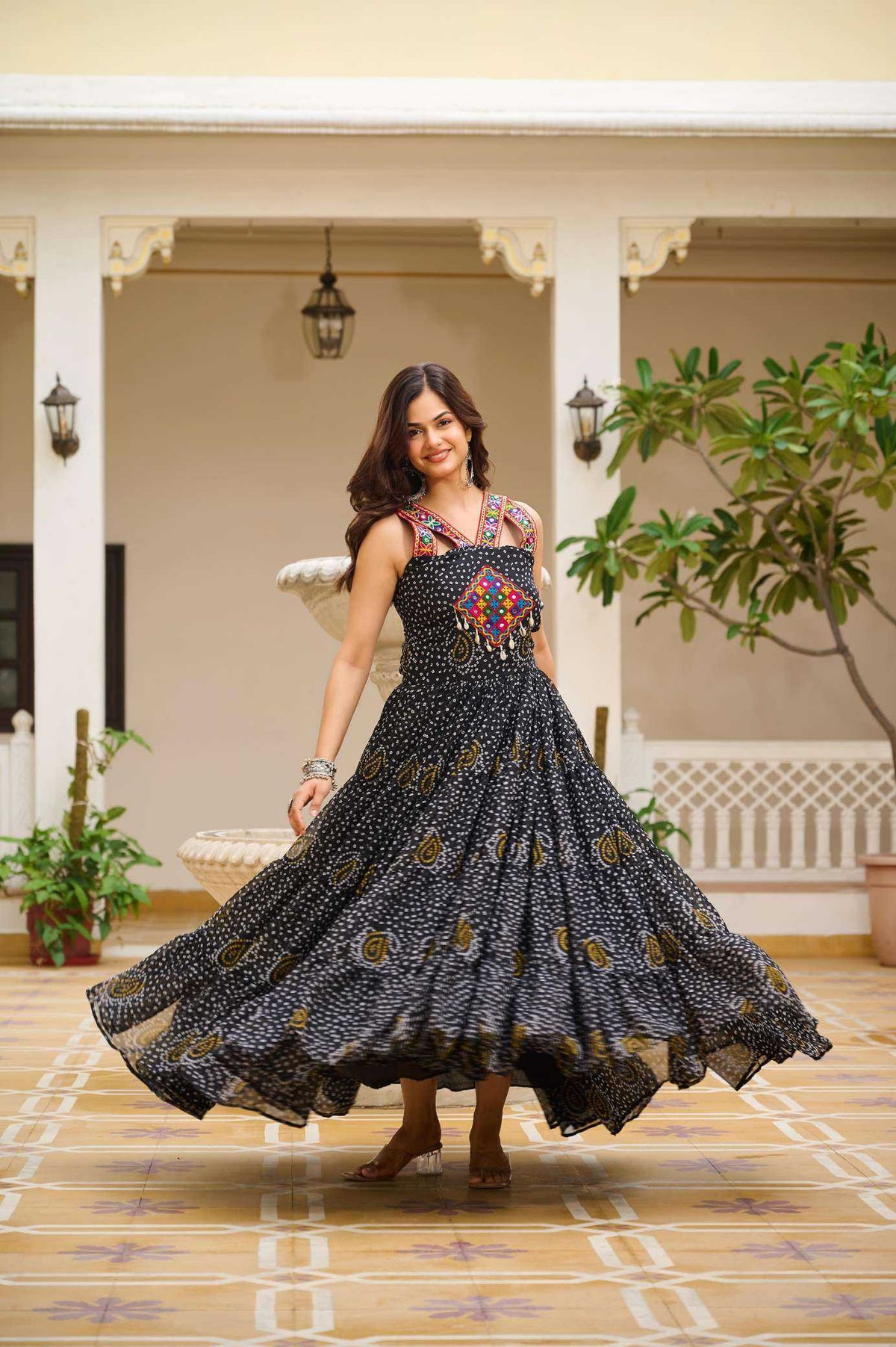 Georgette Printed Gown