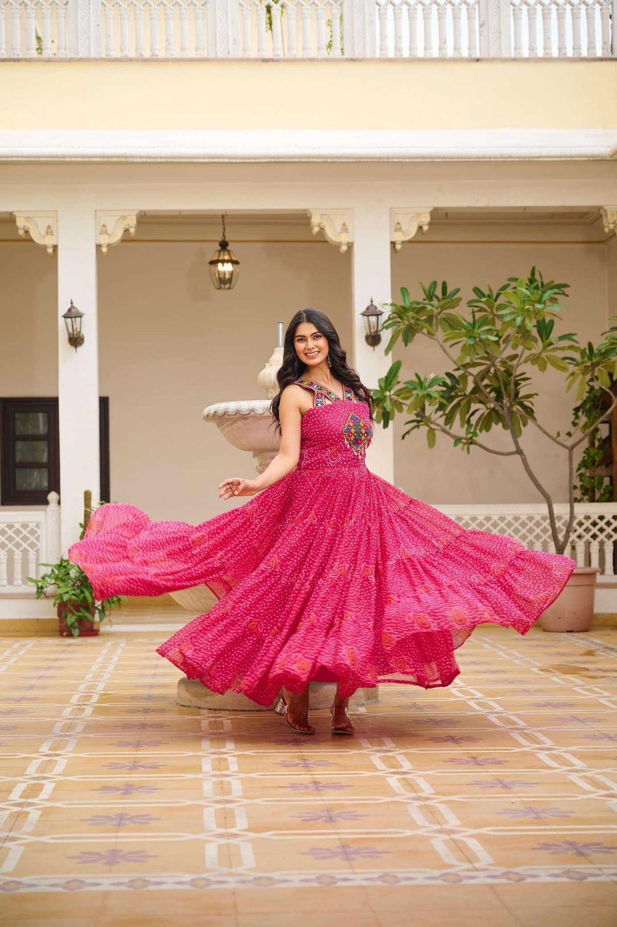 Georgette Printed Gown