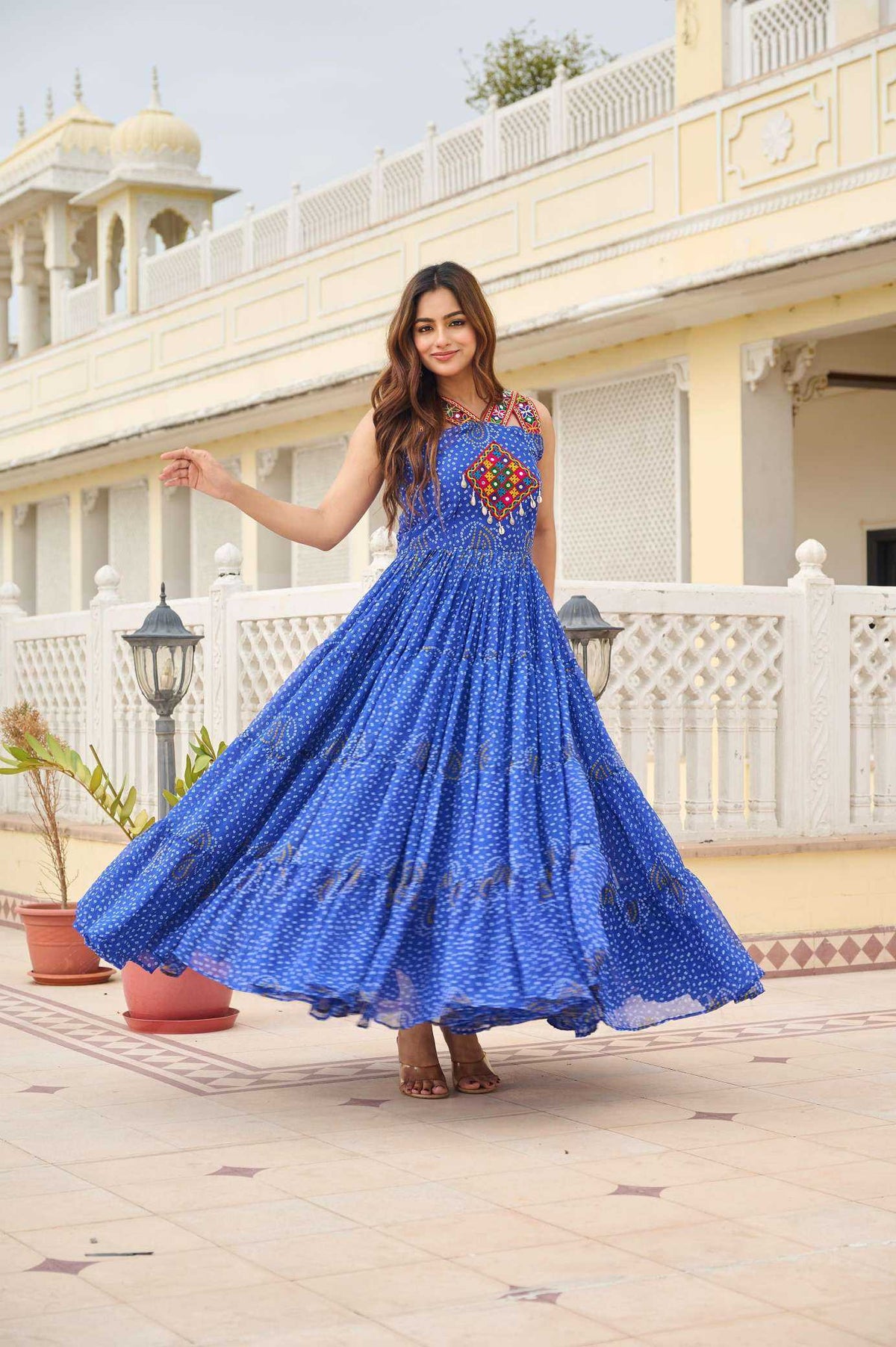 Georgette Printed Gown