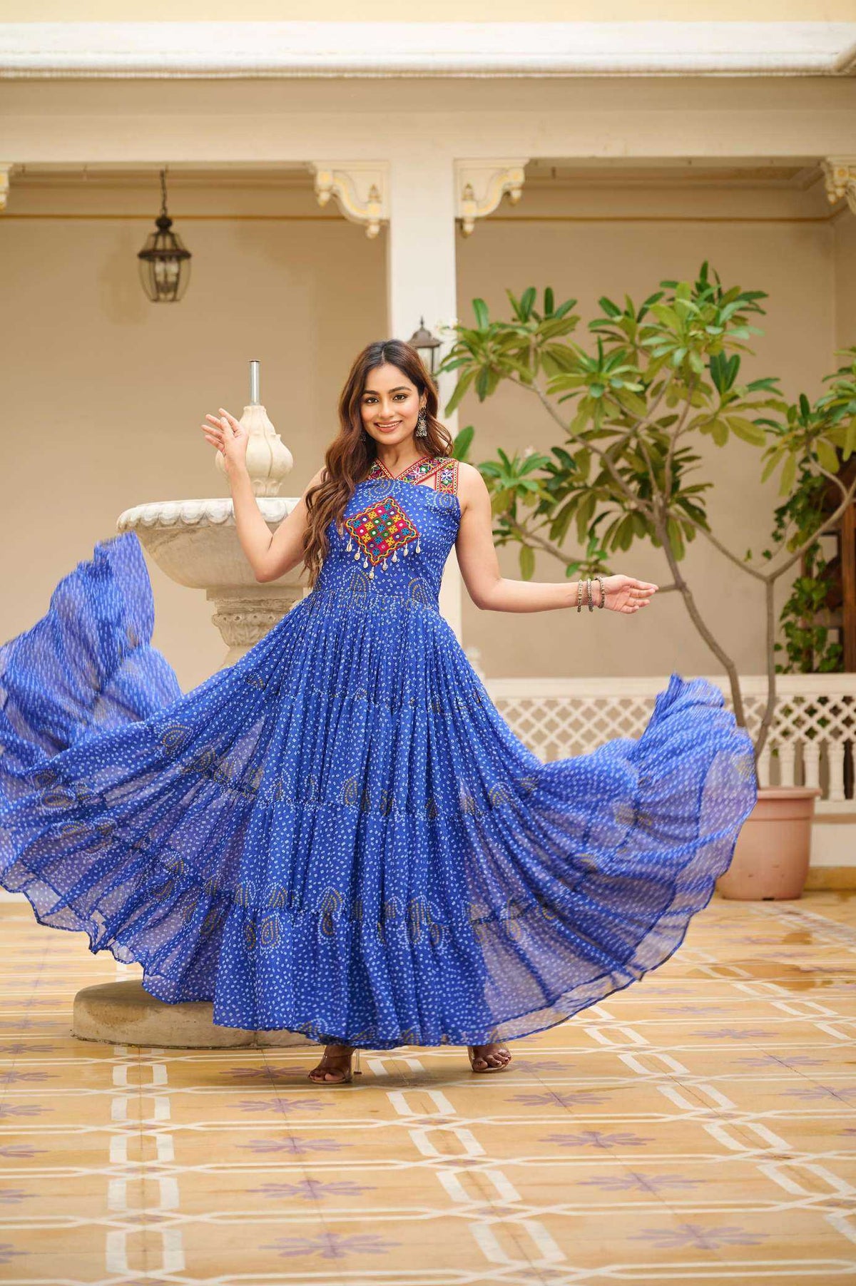 Georgette Printed Gown