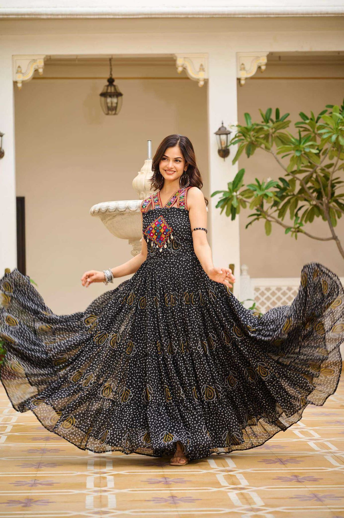 Georgette Printed Gown