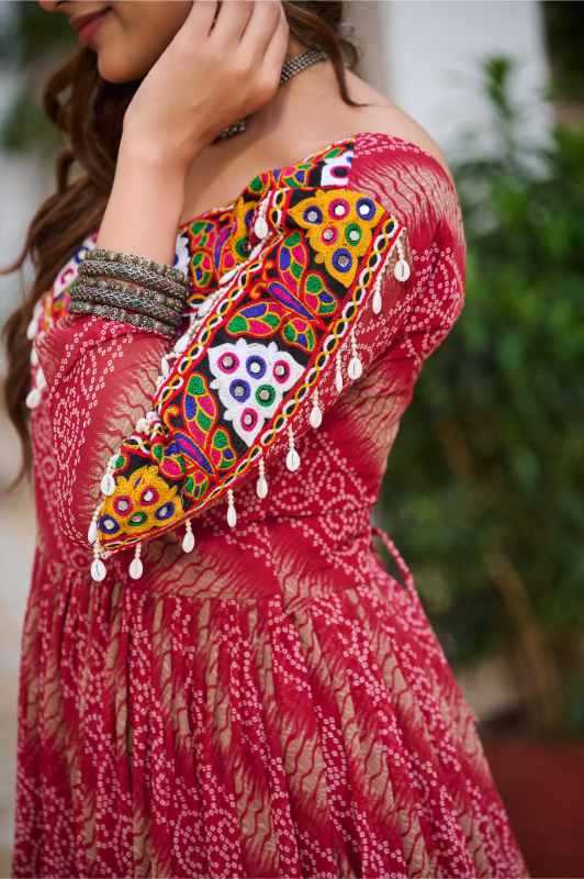 Faux Georgette Printed Gown