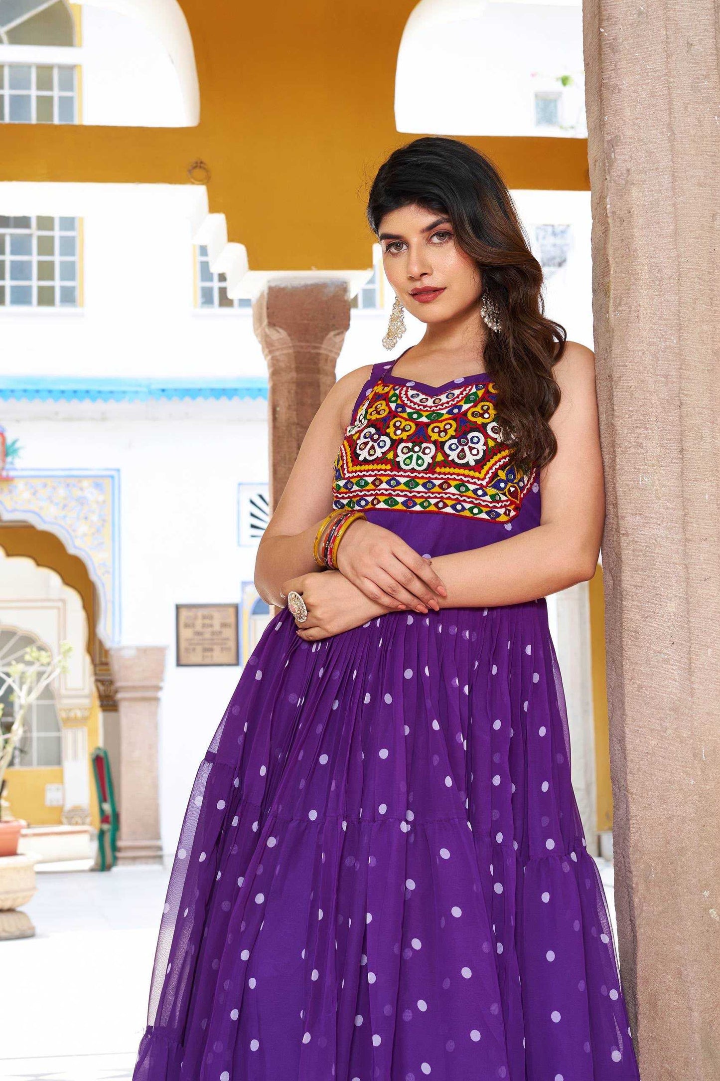 Georgette Printed Gown