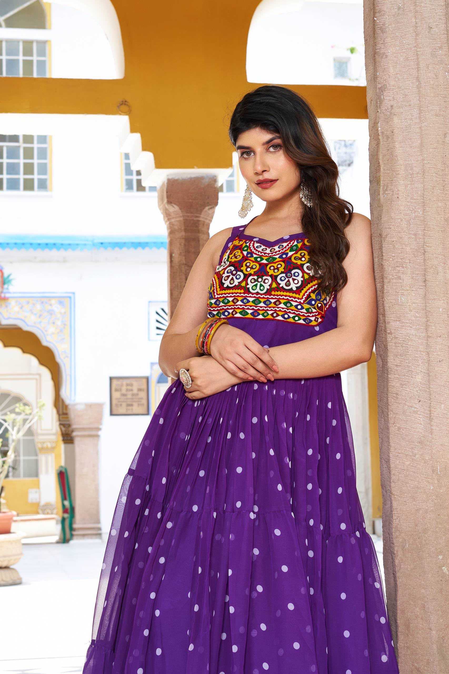 Georgette Printed Gown