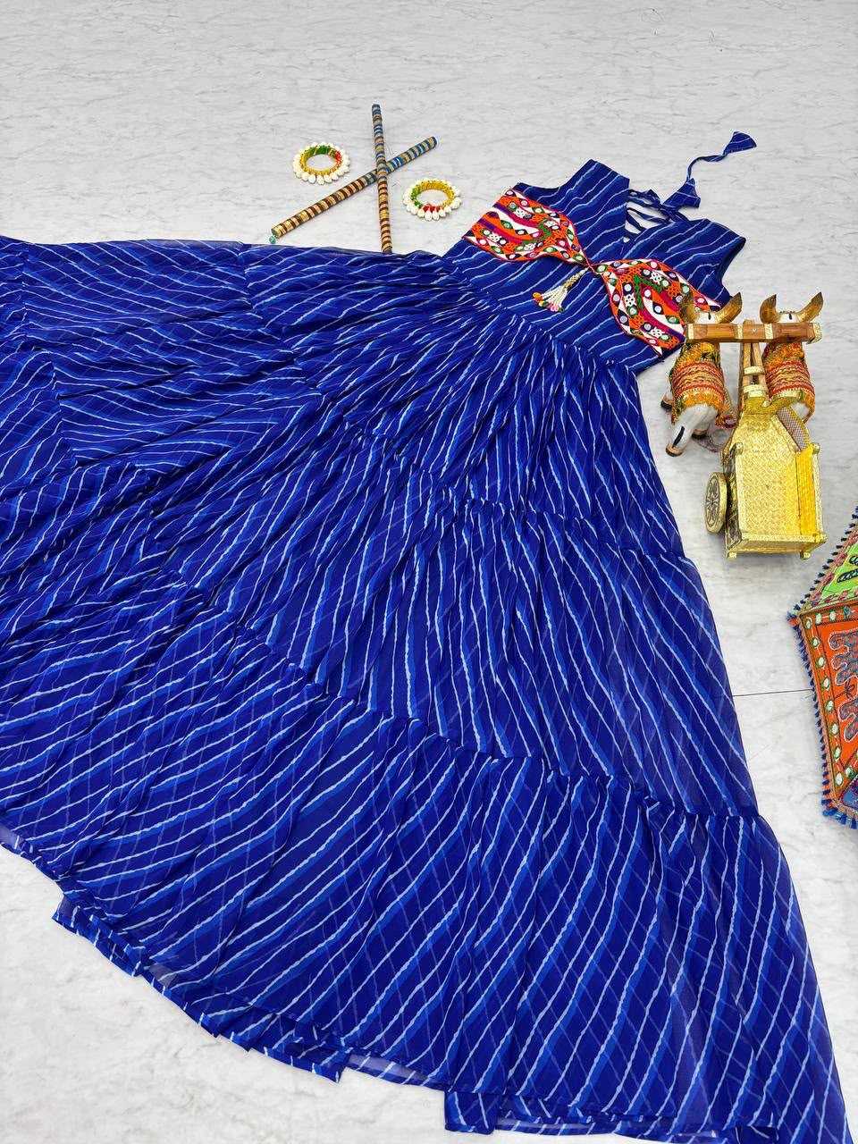 Georgette Printed Gown