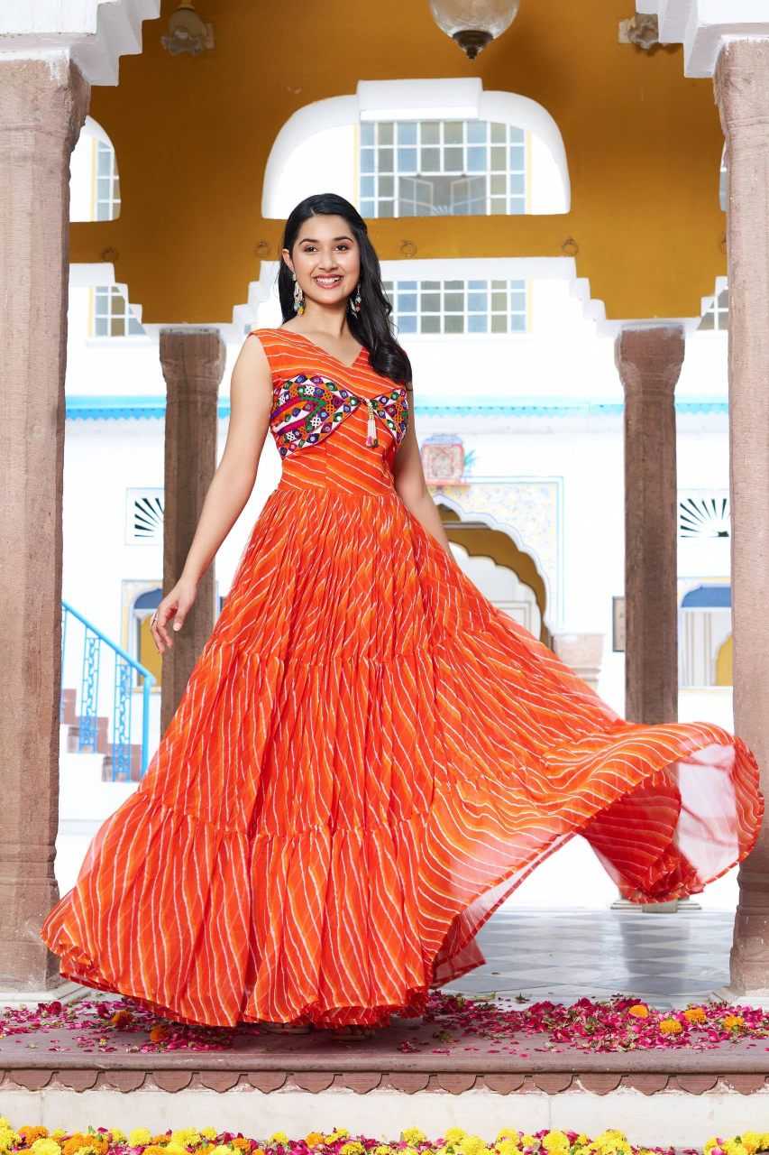 Georgette Printed Gown