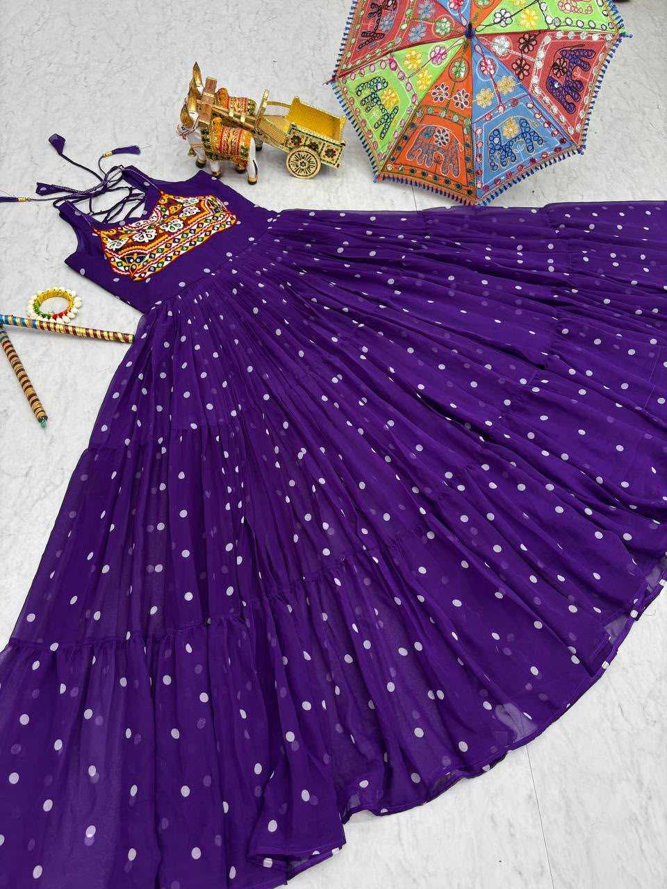 Georgette Printed Gown
