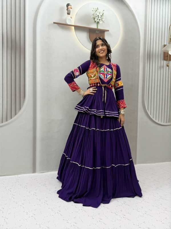Pure Cotton Designer Lehenga Choli in Mustard