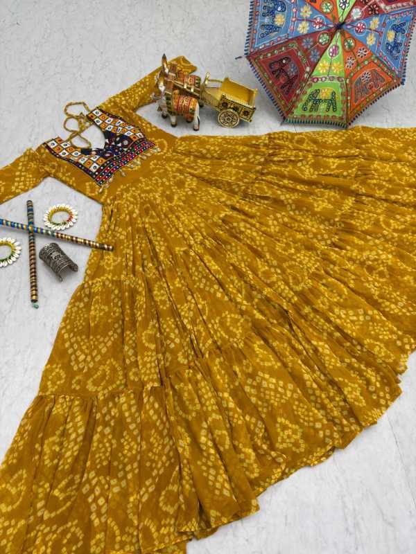 Faux Georgette Party Gown 122