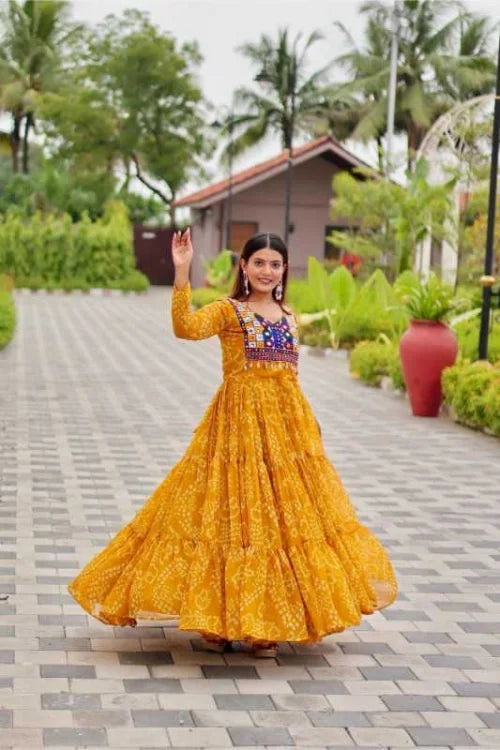 Faux Georgette Party Gown 122