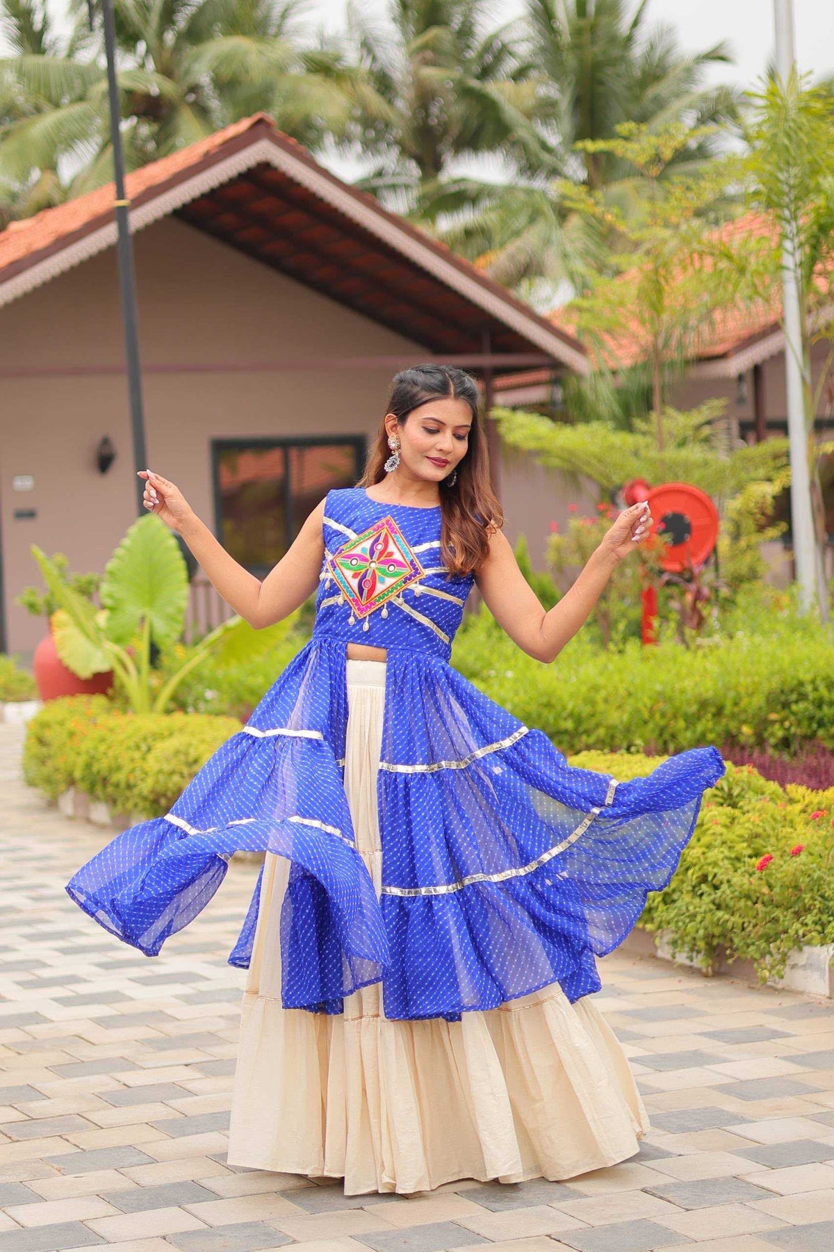 Pure Cotton Traditional Lehenga in Black