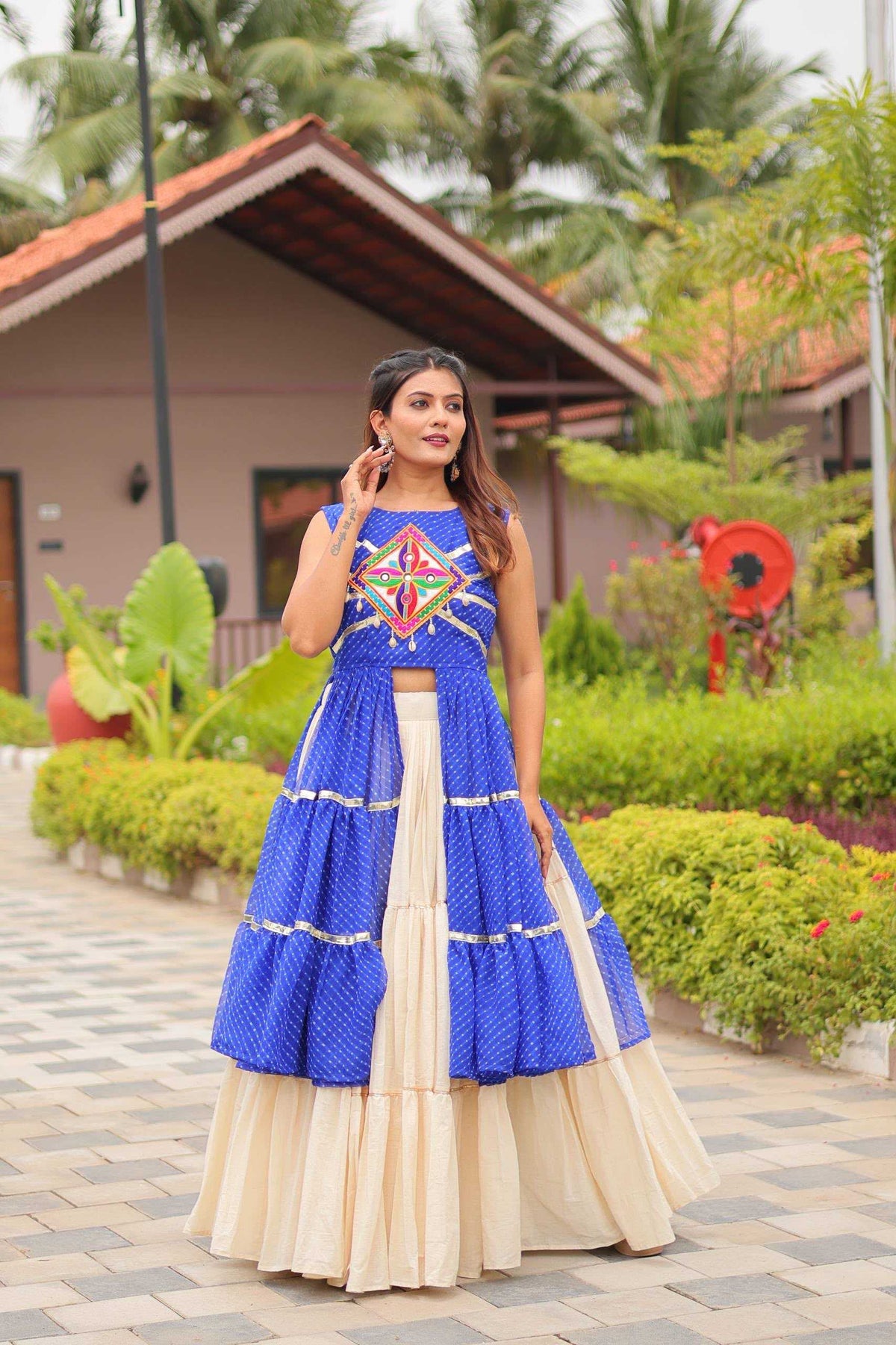 Pure Cotton Traditional Lehenga in Black