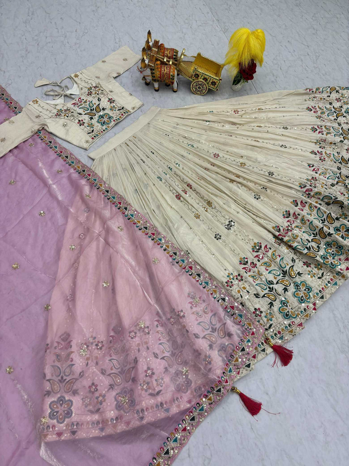 Tissue Silk Lehenga