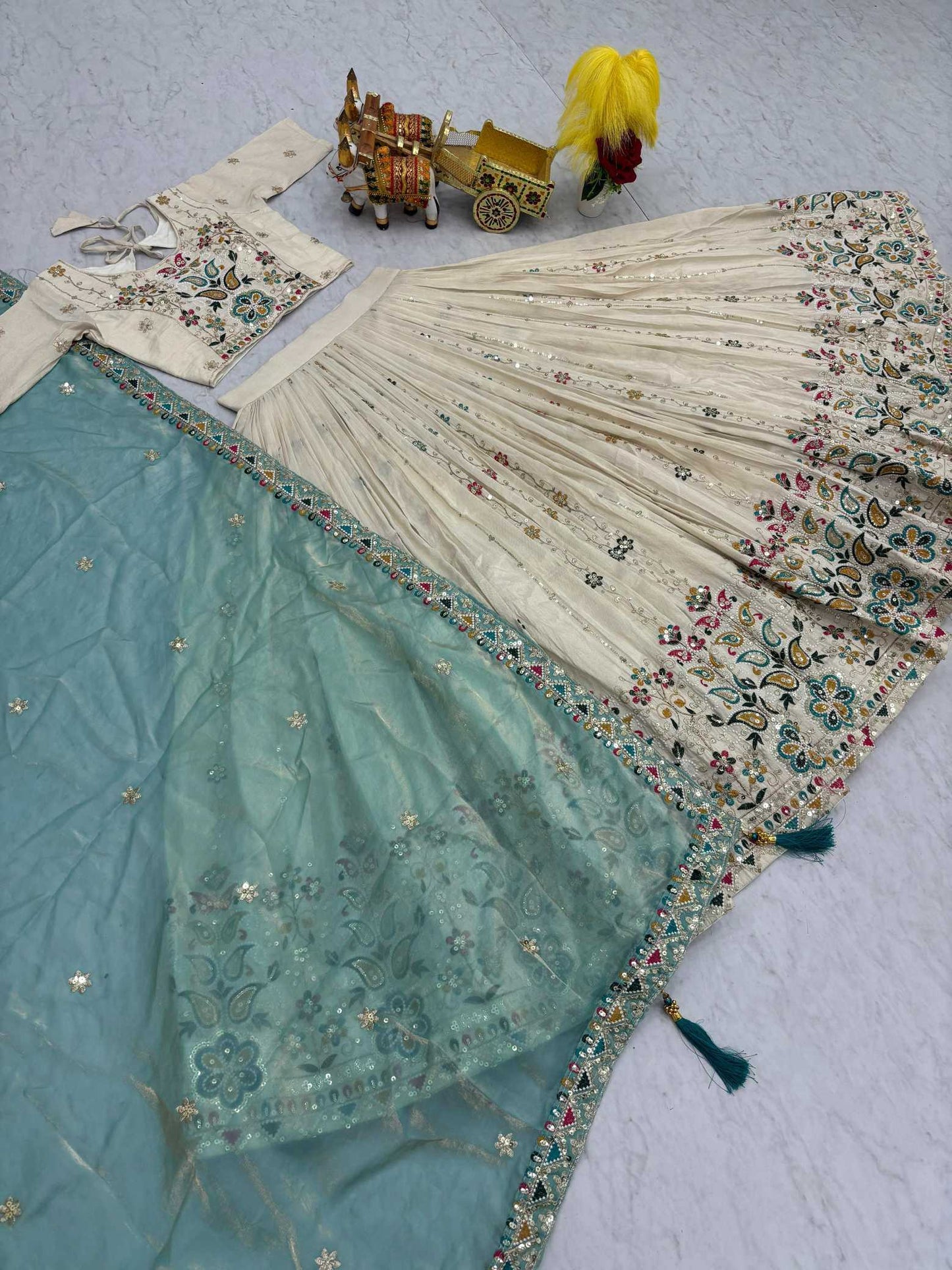 Tissue Silk Lehenga