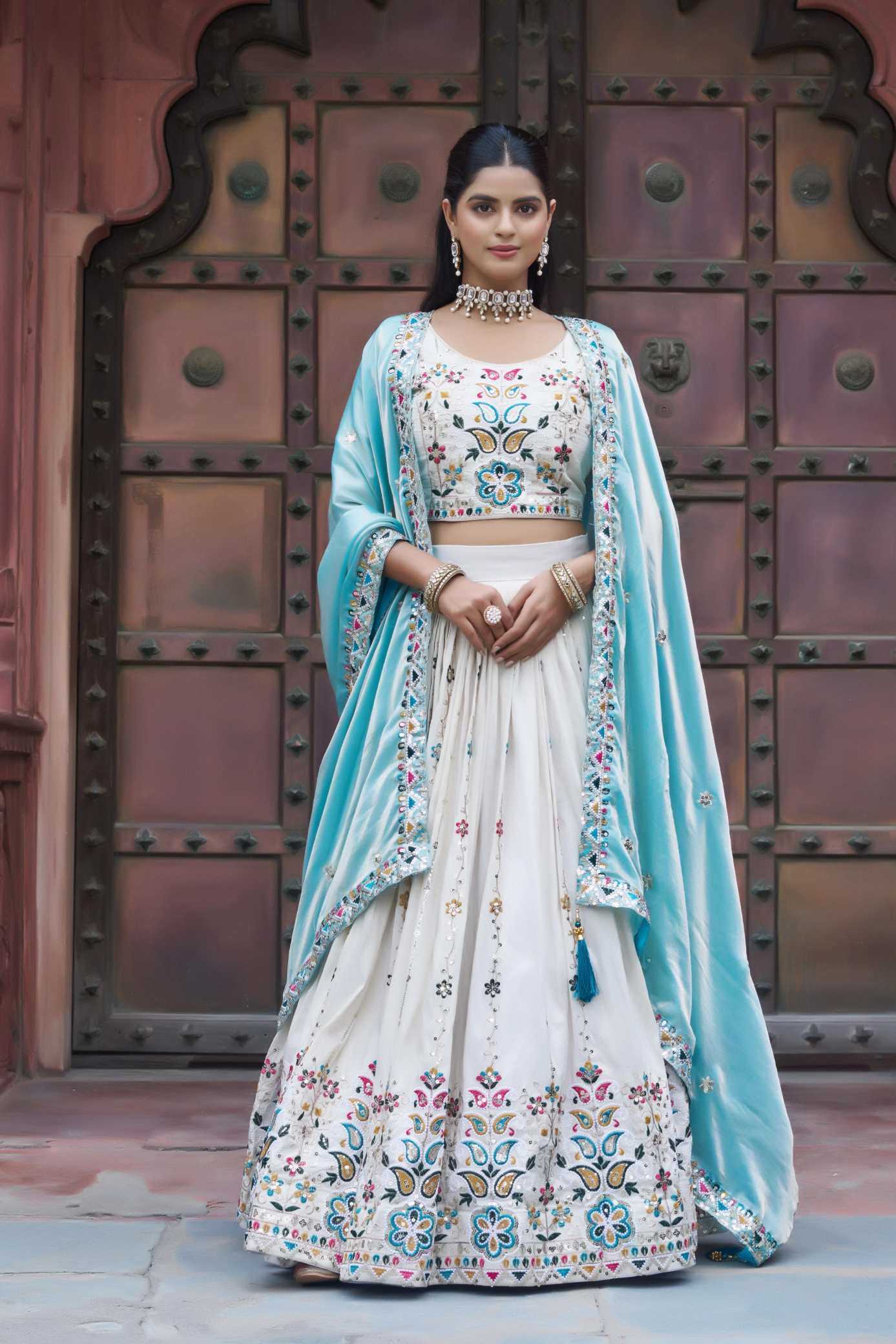 Tissue Silk Lehenga