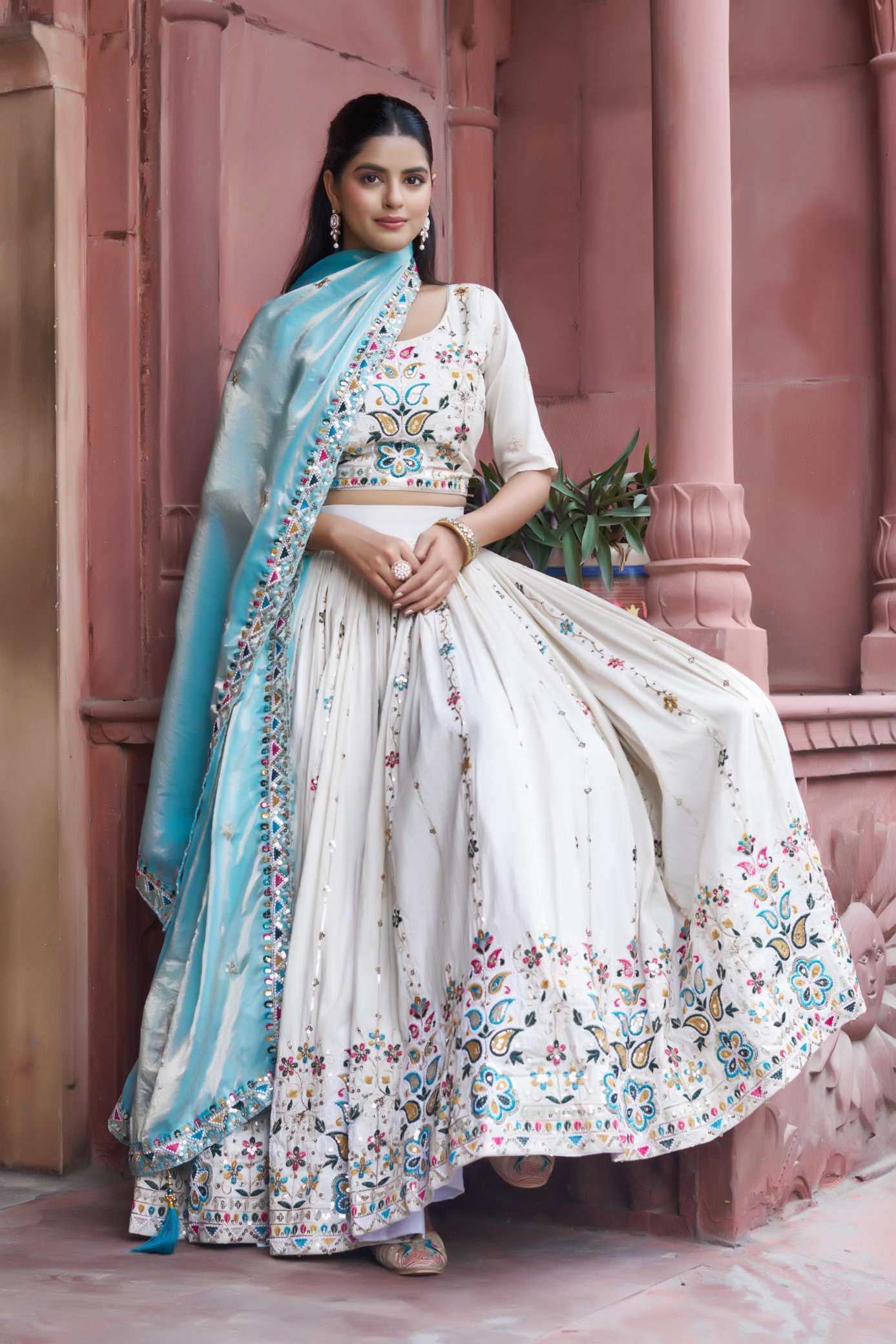 Tissue Silk Lehenga
