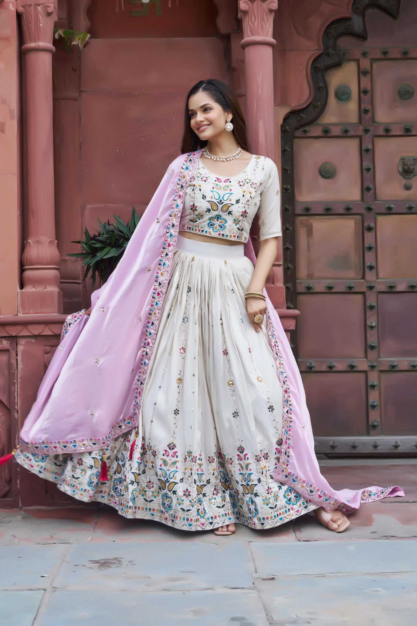 Tissue Silk Lehenga