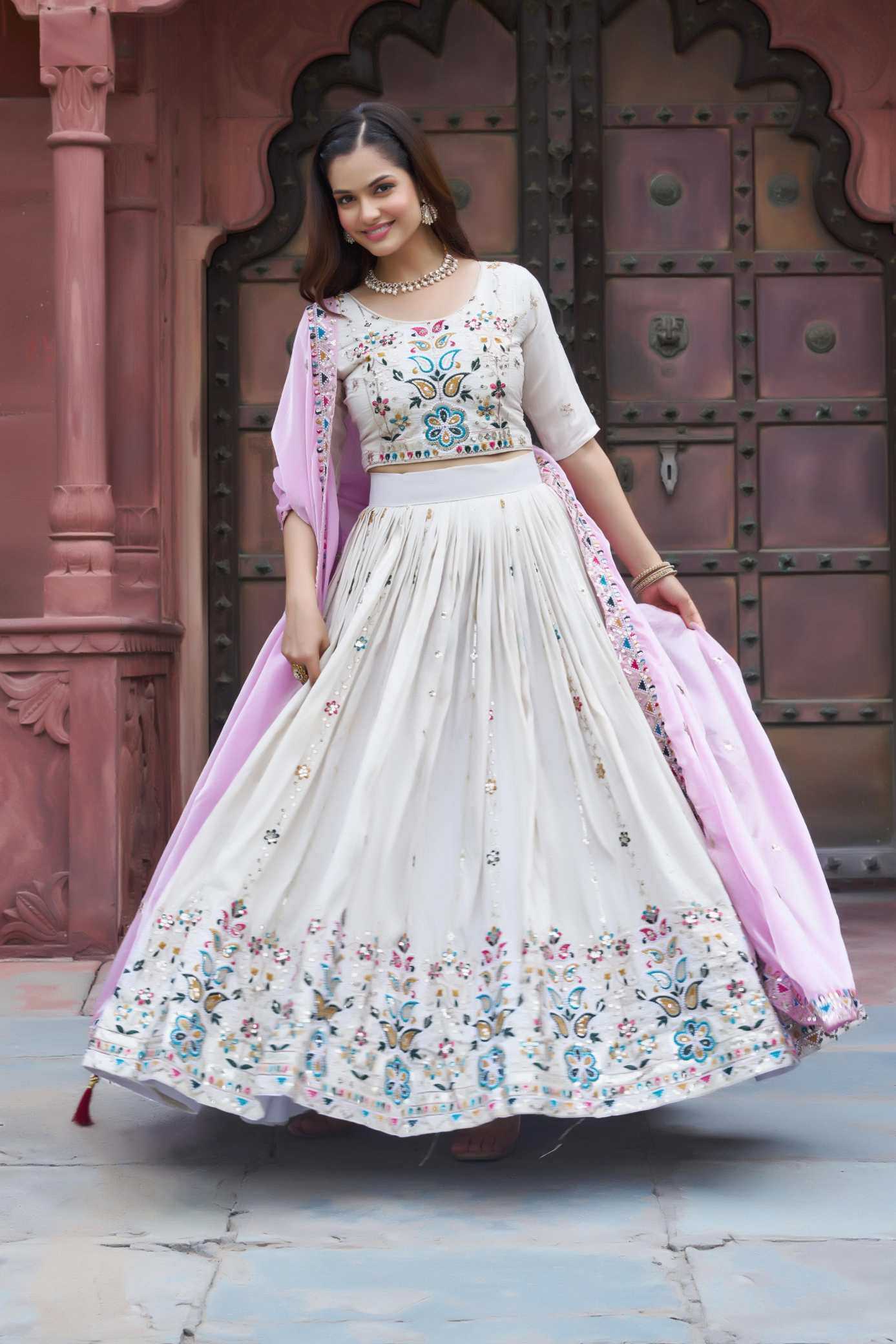 Tissue Silk Lehenga