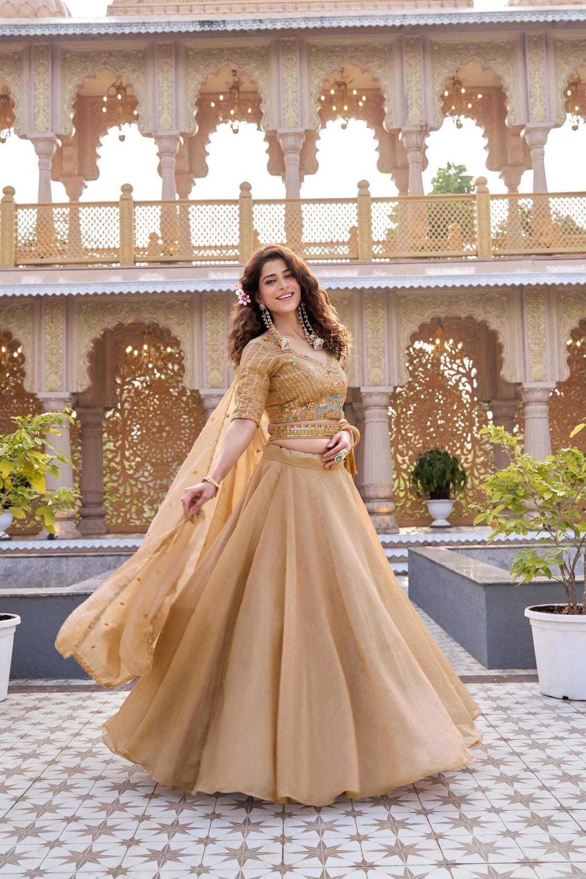 Crunchi Embroidered Lehenga